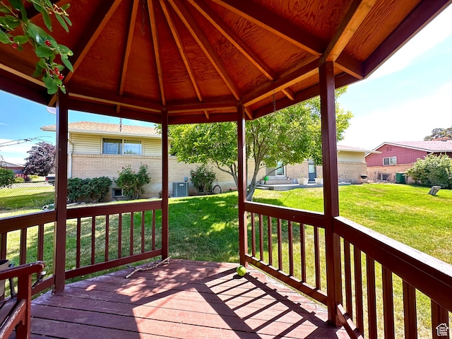 1208 Valhalla Dr, Clearfield, UT 84015 - deck with a gazebo
