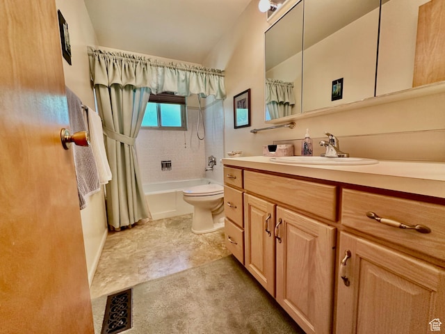 1208 Valhalla Dr, Clearfield, UT 84015 - bathroom featuring vanity and shower / tub combo with curtain