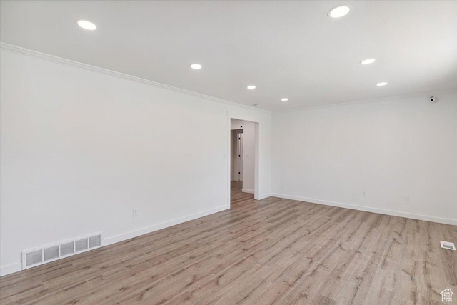 321 E 1040 N, Orem, UT 84057 - empty room featuring crown molding, recessed lighting, and light wood-style flooring