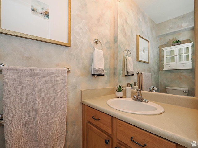 11965 S Draperville Ave, Draper, UT 84020 - bathroom with vanity and wallpapered walls