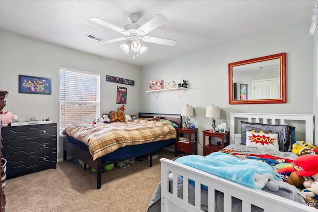 5023 W Currant Dr S, South Jordan, UT 84009 - carpeted bedroom featuring ceiling fan