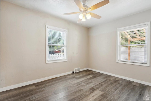 2692 S Monroe Blvd E, Ogden, UT 84401 - empty room featuring wood finished floors and a ceiling fan