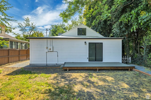1804 S Park St, Salt Lake City, UT 84105 - rear view of property with a deck
