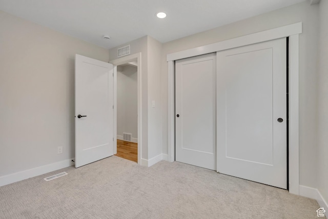 1804 S Park St, Salt Lake City, UT 84105 - unfurnished bedroom featuring carpet flooring, a closet, and recessed lighting