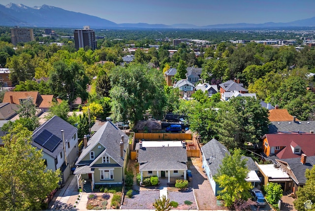 662 E 4th Ave, Salt Lake City, UT 84103 - aerial perspective of suburban area featuring a mountainous background