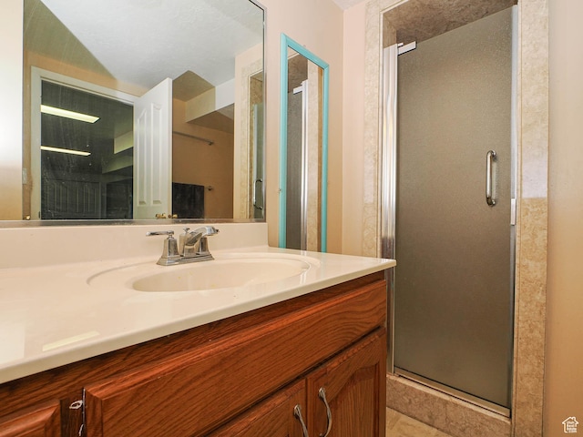 4060 W 2550 S, Taylor, UT 84401 - full bathroom featuring vanity, a shower stall, and tile patterned flooring
