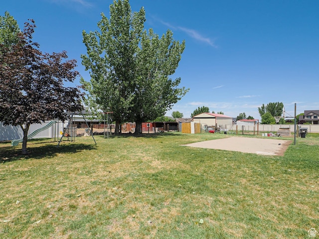 4060 W 2550 S, Taylor, UT 84401 - view of yard featuring a playground