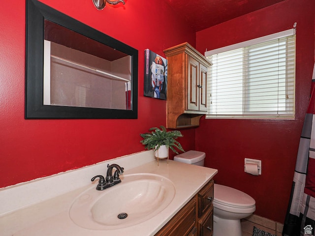 4060 W 2550 S, Taylor, UT 84401 - bathroom featuring vanity, curtained shower, and tile patterned flooring