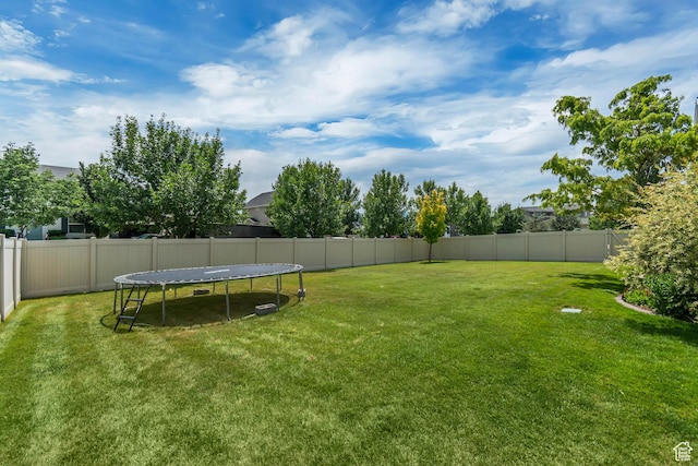 739 S 160 W, American Fork, UT 84003 - fenced backyard featuring a trampoline