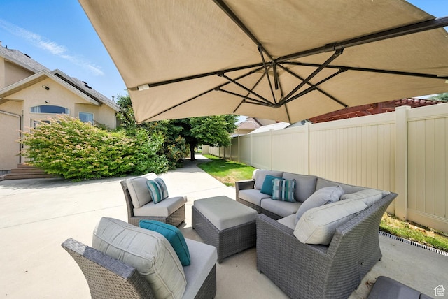 3072 W Current Creek Dr, South Jordan, UT 84095 - view of patio with outdoor lounge area