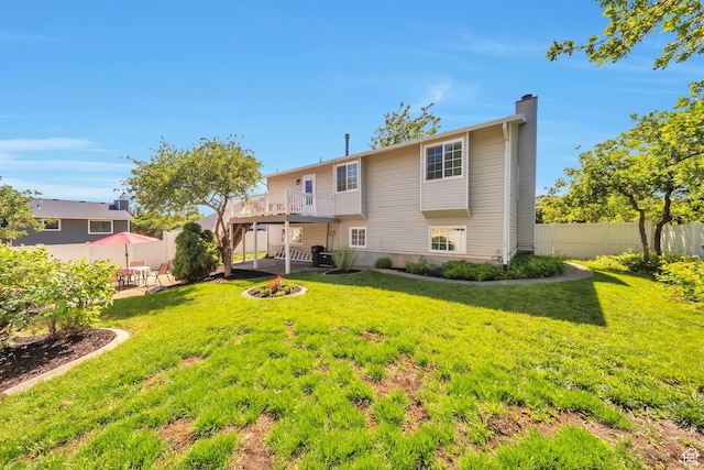 5072 S 1150 E, Ogden, UT 84403 - rear view of property featuring a patio area and a chimney