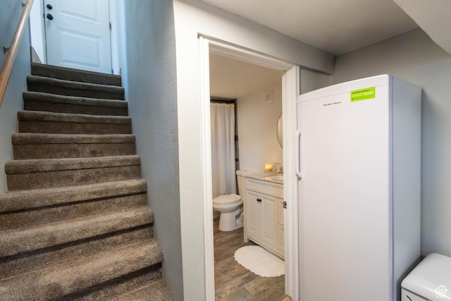 275 N 500 W, Price, UT 84501 - staircase with wood finished floors