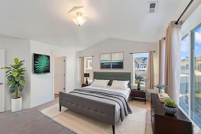 194 N Valcrest Dr, Saratoga Springs, UT 84045 - bedroom with vaulted ceiling and light wood-type flooring