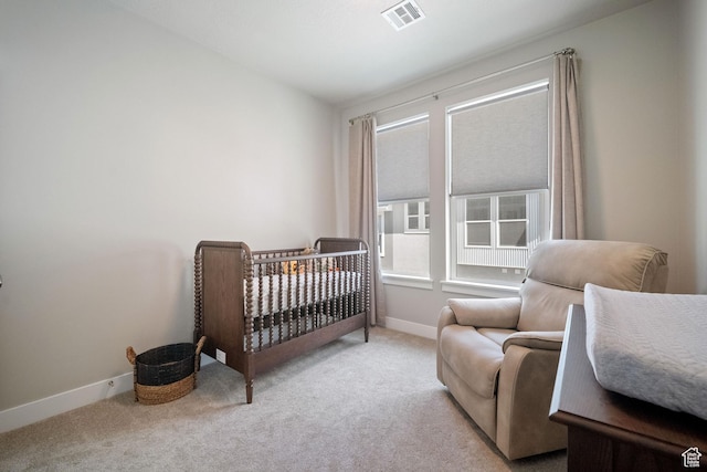 1044 S 2800 E, Spanish Fork, UT 84660 - carpeted bedroom with baseboards and a crib