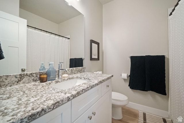 1044 S 2800 E, Spanish Fork, UT 84660 - bathroom featuring vanity, wood finished floors, and a shower with curtain