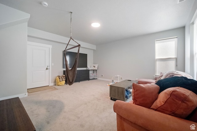 1044 S 2800 E, Spanish Fork, UT 84660 - living area featuring light carpet and recessed lighting