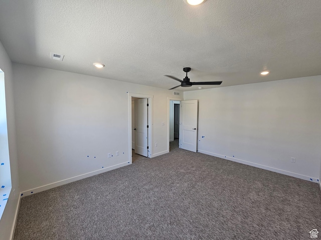 2804 W 2710 N Unit 87, Plain City, UT 84404 - unfurnished bedroom with carpet flooring, a textured ceiling, recessed lighting, and a ceiling fan