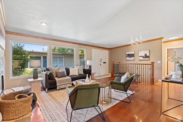 4549 S Tanglewood Dr E Unit 4549, Holladay, UT 84117 - living room featuring wood-type flooring and ornamental molding