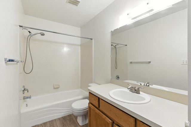 1731 W 800 N, Pleasant Grove, UT 84062 - bathroom with shower / washtub combination, vanity, and wood finished floors