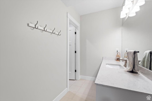 10262 N Yorkshire Cir, Highland, UT 84003 - bathroom with vanity and baseboards