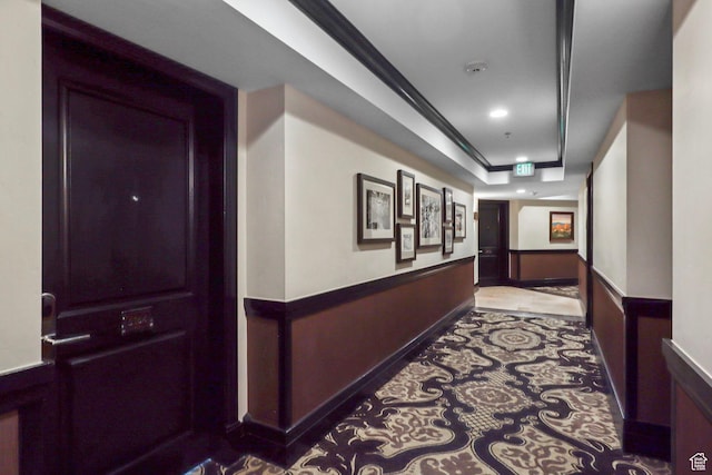 2100 W Frostwood Blvd Unit 5164, Park City, UT 84098 - corridor with ornamental molding and recessed lighting