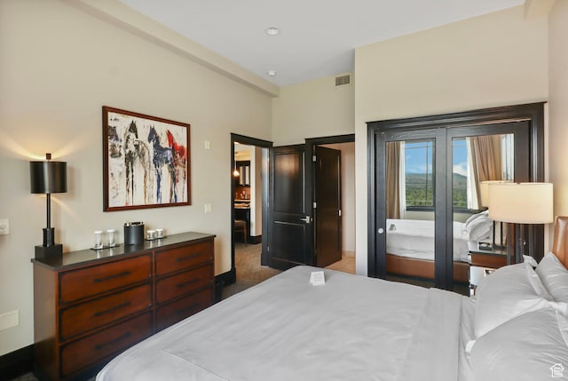 2100 W Frostwood Blvd Unit 5164, Park City, UT 84098 - bedroom with baseboards and dark colored carpet