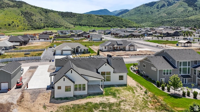 177 E 475 S, Mantua, UT 84324 - aerial view of residential area featuring mountains