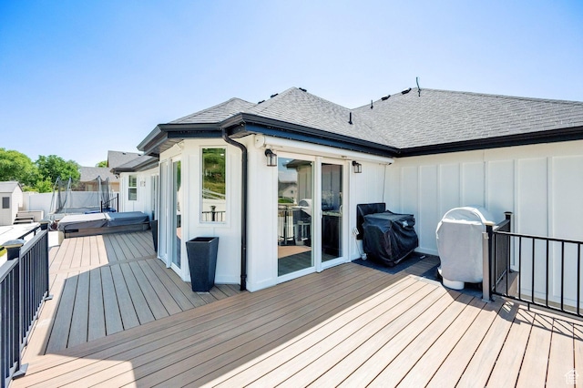 1788 N 925 E, North Ogden, UT 84414 - wooden terrace with area for grilling