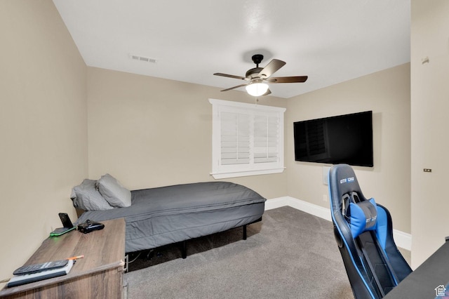 1788 N 925 E, North Ogden, UT 84414 - carpeted bedroom featuring baseboards and a ceiling fan