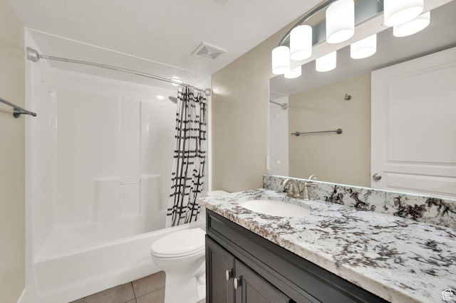 1788 N 925 E, North Ogden, UT 84414 - bathroom with vanity, tile patterned floors, and shower / bath combination with curtain