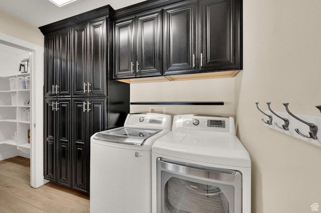 1788 N 925 E, North Ogden, UT 84414 - washroom with cabinet space, independent washer and dryer, and light wood-type flooring