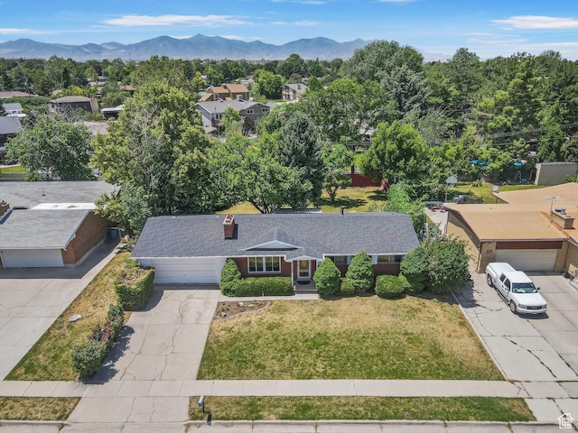 5600 S Ralph Dr, Taylorsville, UT 84129 - aerial view of residential area with a mountain backdrop