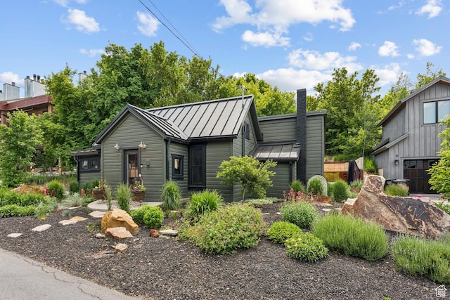1439 Woodside Ave, Park City, UT 84060 - view of front of home with a standing seam roof and a metal roof