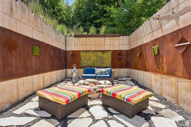 1439 Woodside Ave, Park City, UT 84060 - view of patio / terrace featuring an outdoor living space