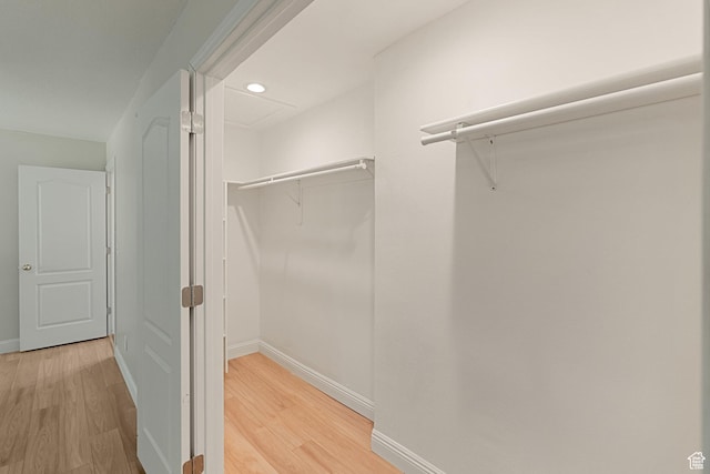 831 N Brookside Dr, Preston, ID 83263 - walk in closet featuring light wood-type flooring