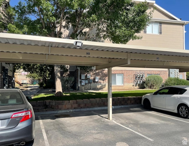 8176 N Cedar Springs Rd Unit V3, Eagle Mountain, UT 84005 - view of covered parking lot