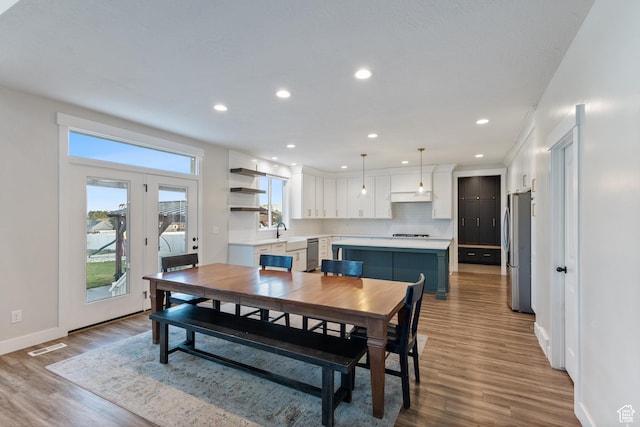 1401 W 1930 N, Pleasant Grove, UT 84062 - dining room with wood finished floors and recessed lighting