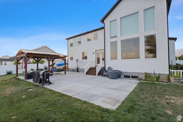 1401 W 1930 N, Pleasant Grove, UT 84062 - rear view of house with a gazebo, a patio, and outdoor lounge area