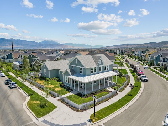 11571 S Skyward Rd W, South Jordan, UT 84009 - aerial perspective of suburban area featuring a mountain backdrop