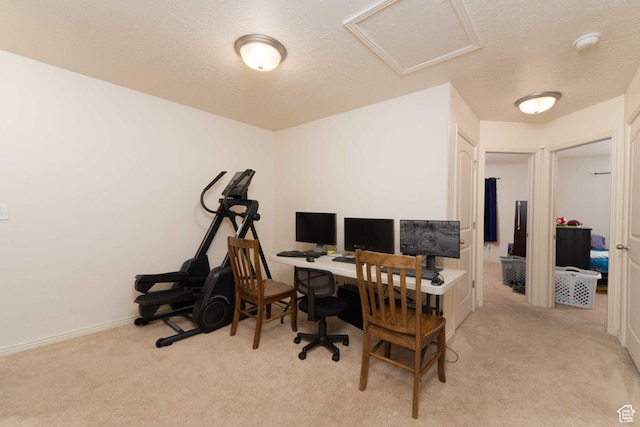 392 E 700 S Unit H, Vernal, UT 84078 - carpeted office space featuring attic access and a textured ceiling