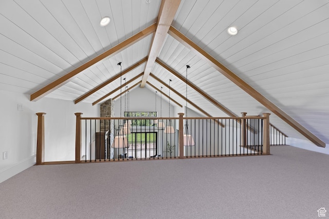 926 E Autumn Dr, Brian Head, UT 84719 - bonus room with recessed lighting, carpet, and wood ceiling