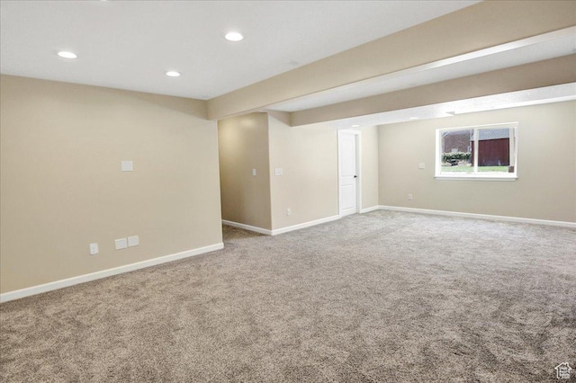 4595 W 1650 N, West Point, UT 84015 - carpeted empty room featuring recessed lighting and baseboards