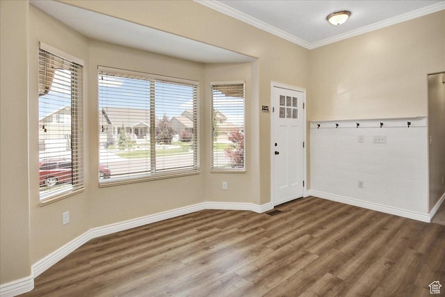 4595 W 1650 N, West Point, UT 84015 - foyer with crown molding and wood finished floors