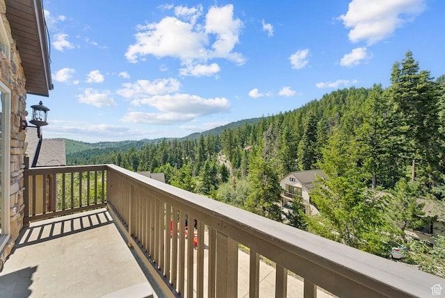 535 Crestview Dr, Park City, UT 84098 - balcony with a wooded view and a mountain view