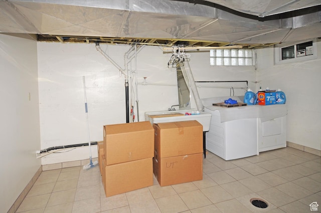 1160 E 12th St S, Ogden, UT 84404 - basement with light tile patterned floors and baseboards