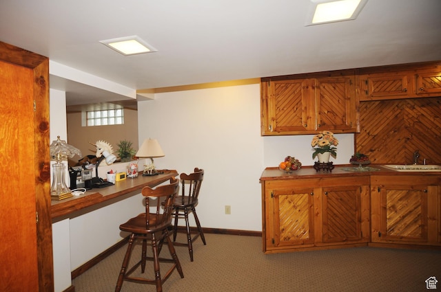1160 E 12th St S, Ogden, UT 84404 - carpeted office space with baseboards and bar area