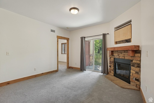5519 Lillehammer Ln Unit 1206, Park City, UT 84098 - unfurnished living room with carpet flooring and a fireplace