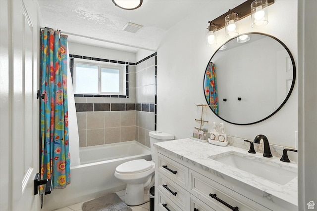 85 S 300 W, Smithfield, UT 84335 - full bathroom featuring vanity, shower / tub combo with curtain, and tile patterned flooring