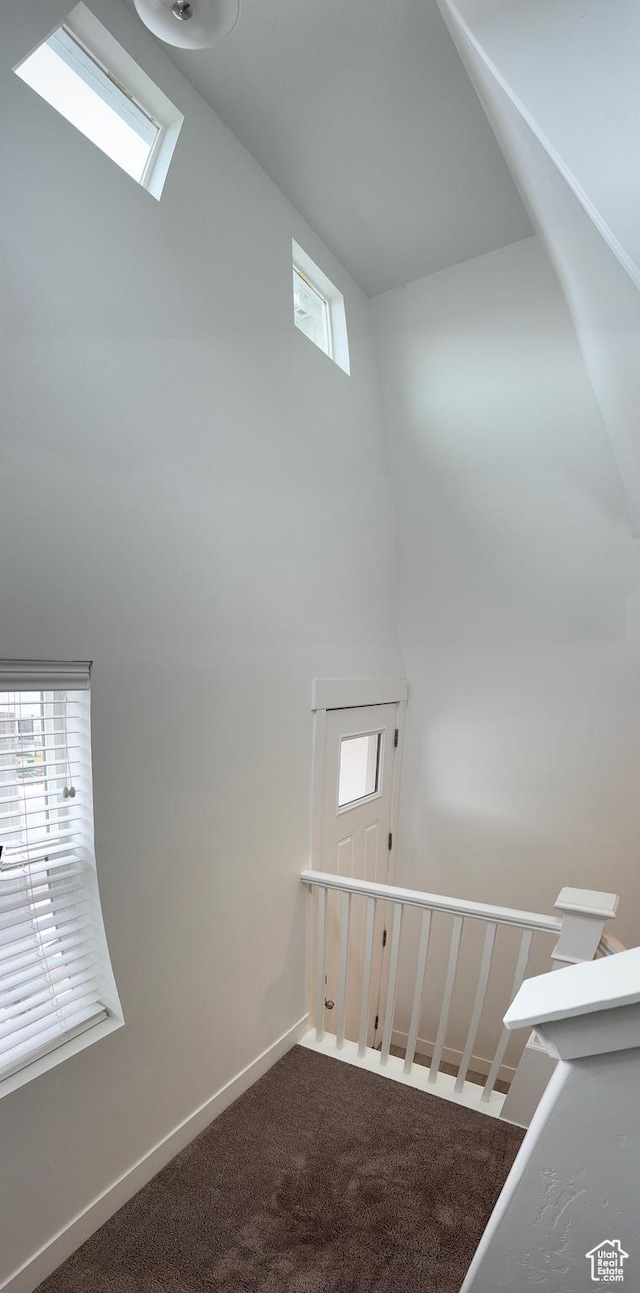 427 E 340 N, Vineyard, UT 84059 - stairway featuring a towering ceiling and carpet floors