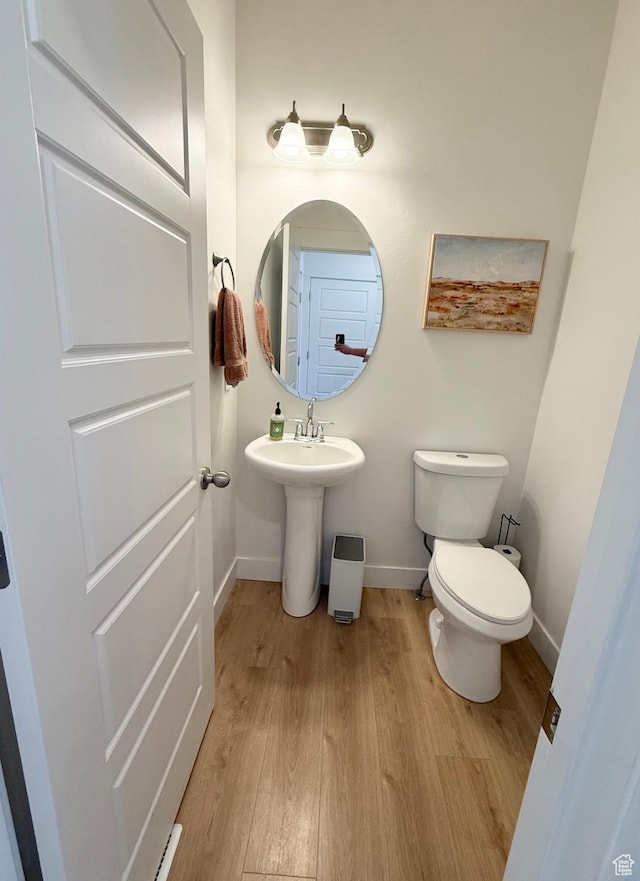 1258 E Bell Buoy Way, Eagle Mountain, UT 84005 - half bath with wood finished floors